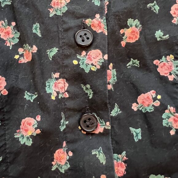 Starina Vintage Cotton Floral Dress-Size M - Picture 6 of 7